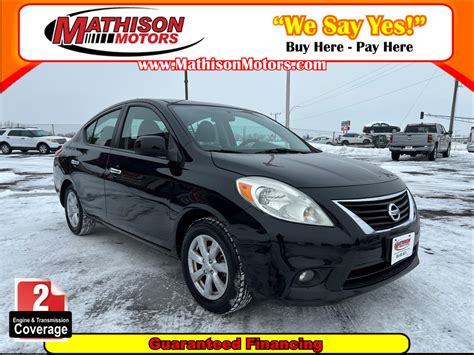 Used 2012 Nissan Versa Sl For Sale In Mathison 24393 Jp Motors Inc