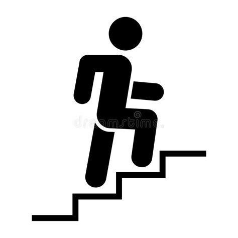 Climbing Stairs Clipart