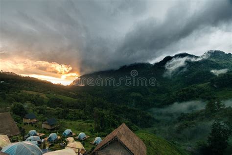 Landscape Of Mountain Doi Luang Chiang Dao Chiang Mai Thailand Stock