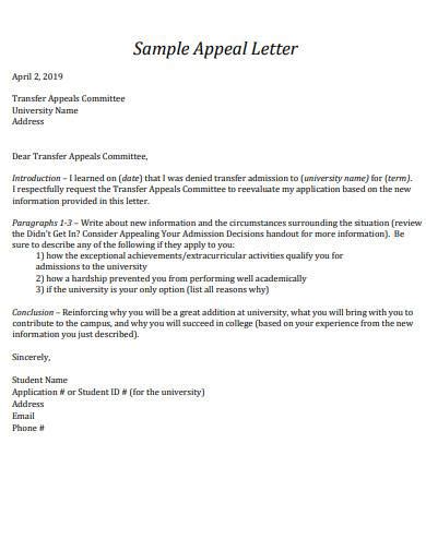 The fiu admissions and appeals committee is comprised of faculty, staff and administrators from across the university who take the time to review students must also submit at least one signed letter of recommendation from individuals who know of and can attest to the student's academic. percymaz: Download 18+ Sample Appeal Letter To ...
