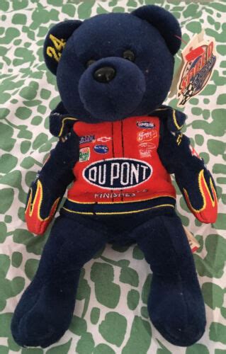 Jeff Gordon 24 Dupont Flame Jacket Racing Team Speed Bear Plushie Plush Nascar Ebay