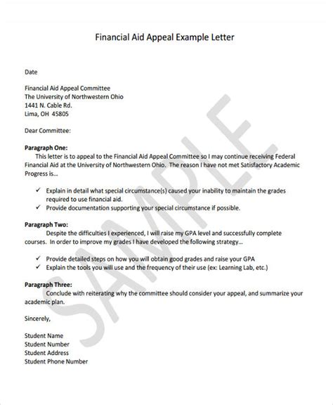 Financial Support Letter Sample For Your Needs Letter Template Collection