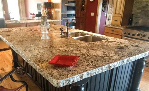 Granite countertop edge options | sophisticated edge. Crazy Horse Granite with 6cm chip edge | Kitchen cabinets ...