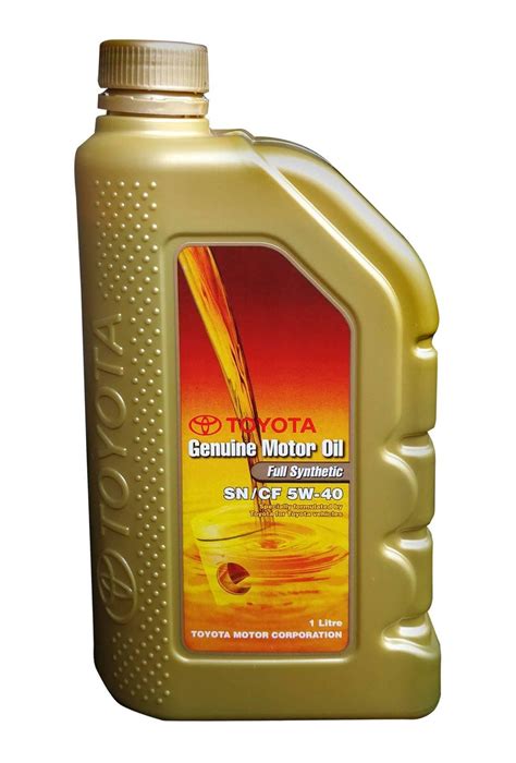 Toyota Genuine Motor Oil Full Synthetic 5w 40 1l 1 Liter For Gas