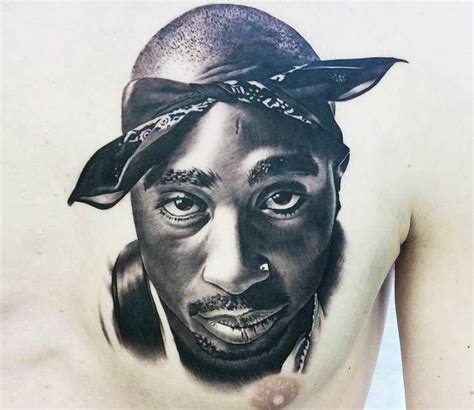 Tupac Tattoo By Jacob Sheffield Post 19678 Tupac Tattoo 2pac Tattoos Portrait