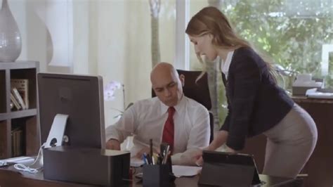 Young Secretaries Work Alone In The Office With Her Boss Youtube