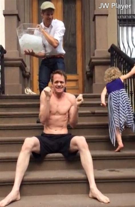 neil patrick harris is almost unrecognizable shirtless for als ice bucket challenge daily mail