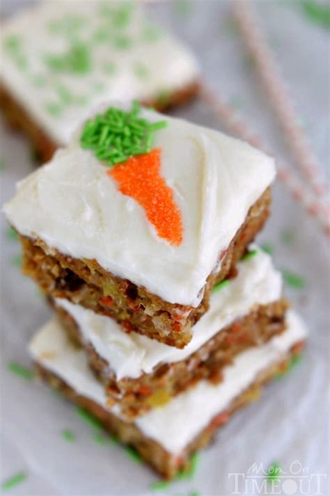 Carrot Cake Bars With Cream Cheese Frosting Mom On Timeout