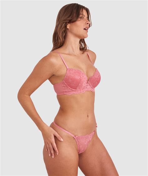 Bras N Things Hallie Push Up Bra Rose