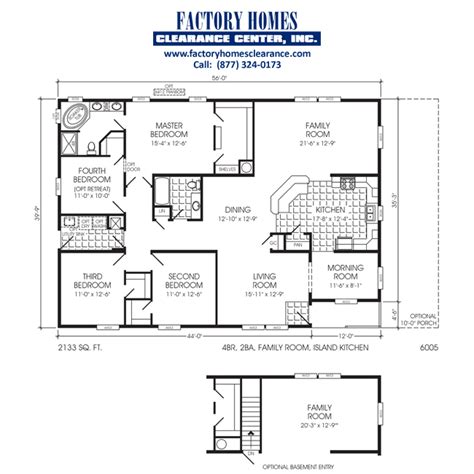 Abigail Mobile Home 4 Bedroom Floor Plan New Home Plans Design
