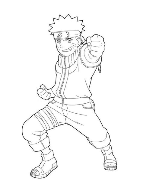 Chibi Naruto Coloring Page Anime Coloring Pages