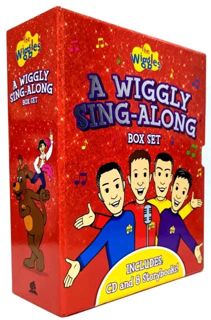 The Wiggles A Wiggly Sing Along Box Set A Cd And 8 Board Books Fun