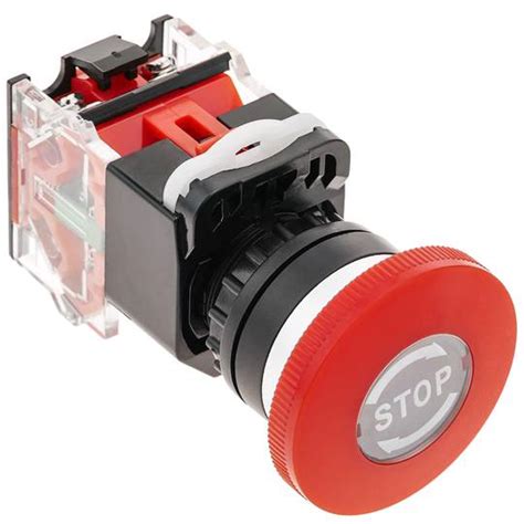 Details About Electrical 22mm Emergency Stop Switch Flat Momentary Push