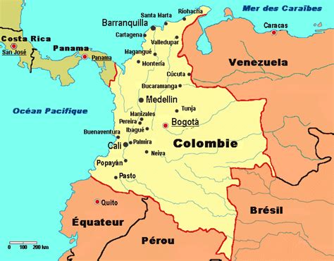 Carte Colombie Voyages Cartes
