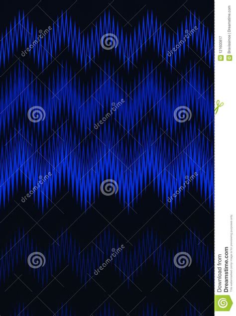 Chevron Zigzag Wave Blue Dark Pattern Abstract Art Background Trends