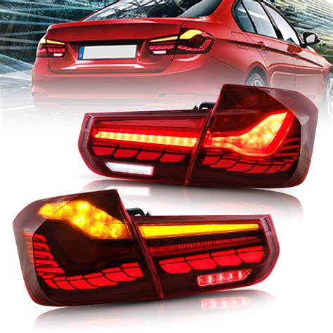 Vland Oled Sequential Upgrade Red Smoked Taillights Compatible For Bmw
