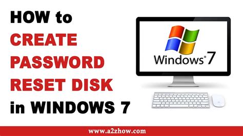 How To Create Password Reset Disk In Windows 7 Youtube