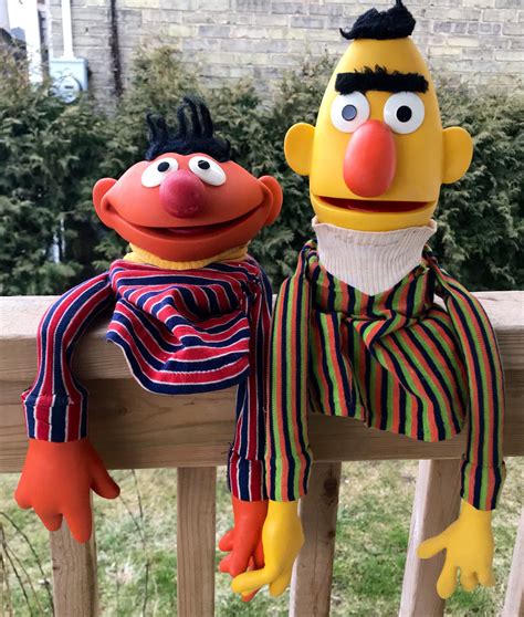 Vintage Puppet Vintage Sesame Street Bert Ernie 1970s Etsy