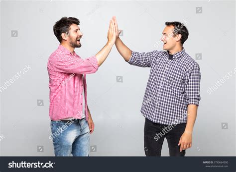 1269 Two Guys High Five Images Stock Photos And Vectors Shutterstock
