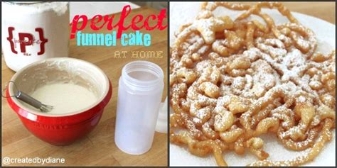 Pancake mix with a little water, some vanilla extract, sugar, and of course vegetable oil. funnel cake with pancake mix | Created by Diane