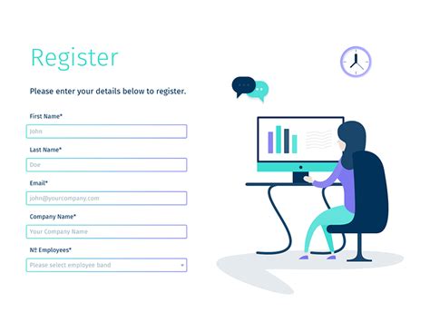 Landing Page Illustration Event Registration By Laura Ungrad On Dribbble