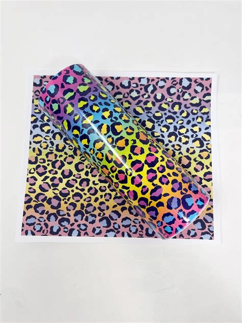Sublimation Prints Skinny Tumblers Rainbow Leopard Glitter Chimp
