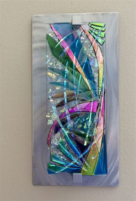 Fused Glass Wall Hanging By Frank Thompson Fused Glass Wall Art