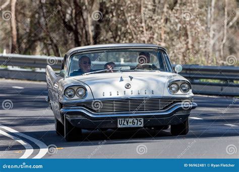 Vintage Chrysler Driving On Country Roads Editorial Photo Image Of