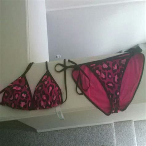 Pink Victorias Secret Swim Pink Leopard Bikini From Victorias