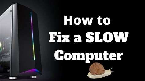 How To Fix A Slow Computer Youtube