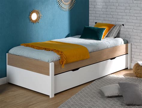 Le lit combiné pour garder son espace jeux ou le lit banquette tendance ado. Lit gigogne enfant Nomade avec lit escamotable, fabriqué ...