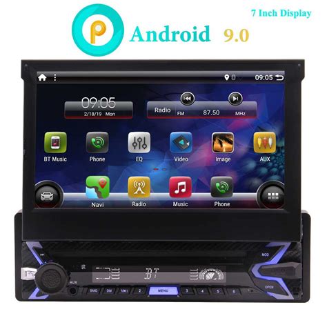 In Dash Car Stereo 1 Din 7 Touchscreen Android 90 Newest System Audio