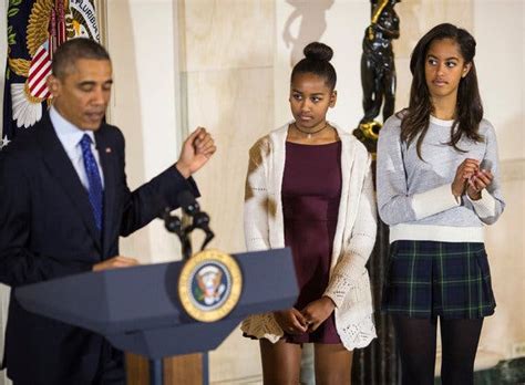 3.the whole family matching their outfits with magenta accents at the democratic national convention. G.O.P. Aide Quits After Ridiculing Obama's Daughters ...