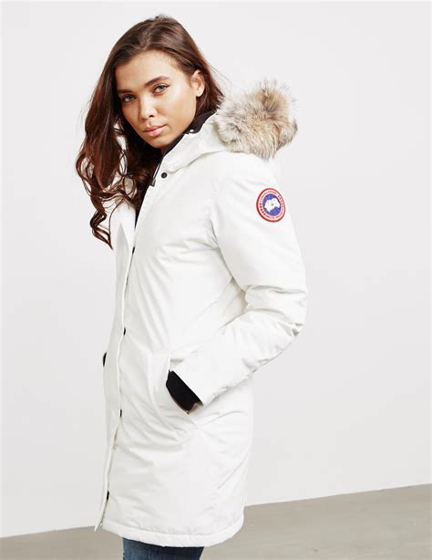 Canada Goose Goose Victoria Padded Parka Jacket White Lyst