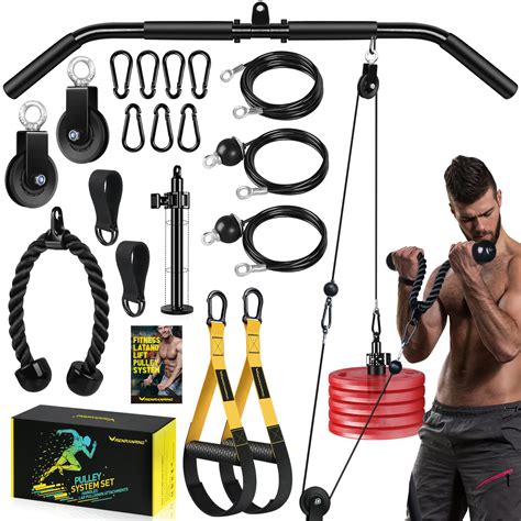 Buy Weight Cable Pulley System Gym Upgraded Lat Pull Down Machine