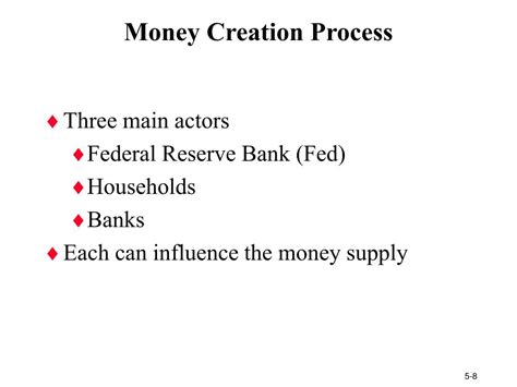 Ppt Lecture 5 Multiple Deposit Creation And The Money Supply