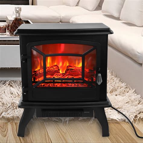 freestanding electric heater fireplace 3d portable electric heaters for indoor with realistic