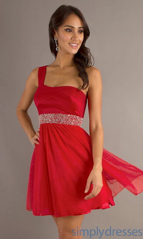 Short Red Evening Dresses