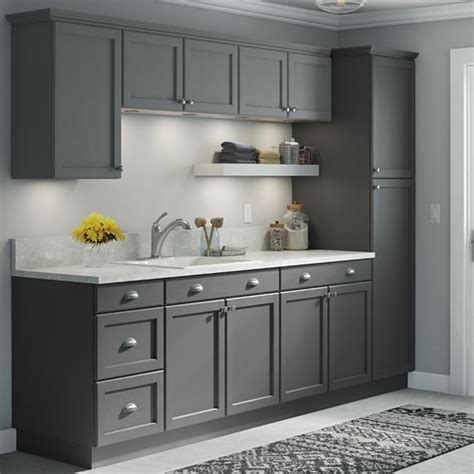 Also, read the cost guide for kitchen cabinet painting to learn more about how prices are determined. Home Depot Hampton or Easthaven Shaker Unfinished Wood Cabinets for the Laundry Room - Project ...