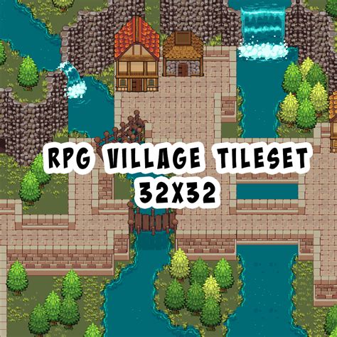 Rpg Village Tileset 32x32 By Minuet