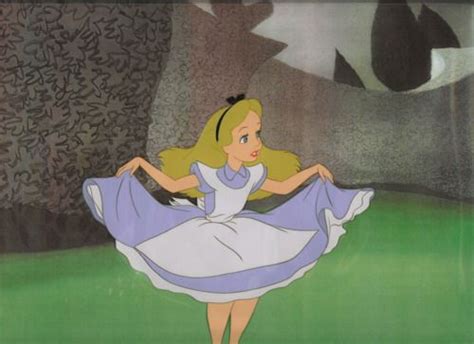Alice Curtsy Alice In Wonderland Cartoon Disney Animation Art Alice