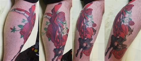 Ruby Rose Tattoo Done By Jarid Marcs 315 Wilkes Barre Pa Rwby