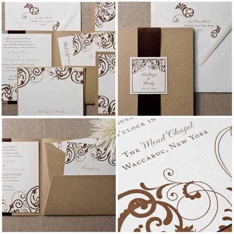 Lovely And Gracious Pocket Fold Wedding Invitations From