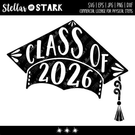 2026 Graduation Cap Svg 2026 Graduation Cap Svg Graduation Etsy