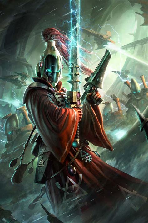 After the fall of the eldar they lost their main homeworlds and are currently scattered among the stars and webway in different factions and allegiances. Aeldari Warlock | WARHAMMER ART