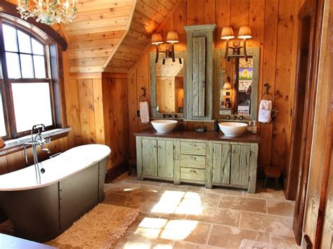 Bang on the biophillic trend, adding air purifying rustic bathroom ideas: Muskoka Lakeside Country Estate With Boathouse ...
