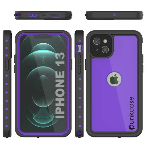 Iphone 13 Waterproof Ip68 Case Punkcase Purple Studstar Series S