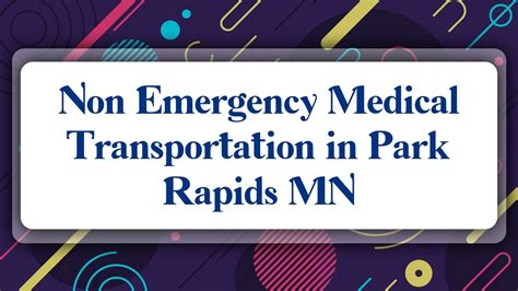 Top 10 Non Emergency Medical Transportation in Park Rapids, MN - YouTube