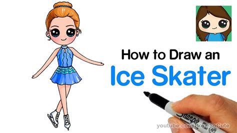 How To Draw An Ice Skater Olympic Figure Skating 7bzvapxd6kk