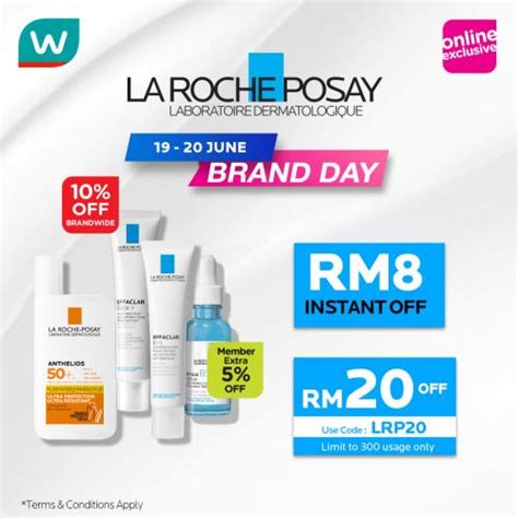 Transparently sharing information on the environmental and social impact of our products, assessing the footprint of our brand, raising consumer awareness. Watsons La Roche Posay Brand Day Sale (19 June 2020 - 20 ...